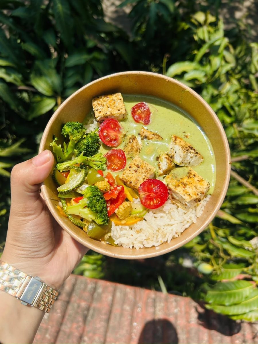 Pesto Paneer Italian Herb Rice Bowl